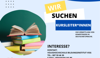 Die Volkshochschule Eupen sucht Kursleiter*innen für Deutschkurse in leichter Sprache/Basiskenntnisse! image news emja.be