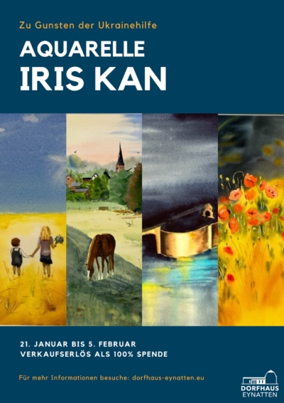 Ausstellung der Bilder von Iris Kann zugunsten der Ukraine! logo anbieter