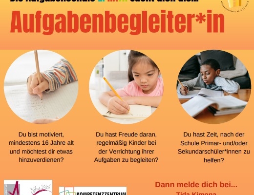 Dringend ehrenamtliche Betreuer*innen für die Aufgabenschule Ephata gesucht! angebote emja 