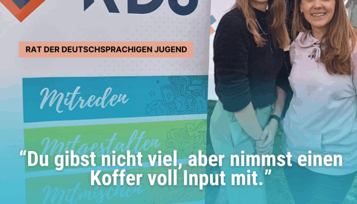 Ehrenamtskampagne RDJ – Rat der deutschsprachigen Jugend! angebote emja 