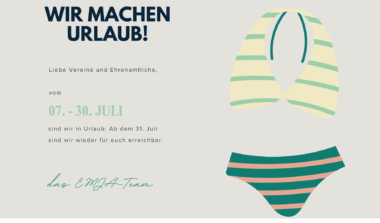 Sommerpause EMJA image news emja.be