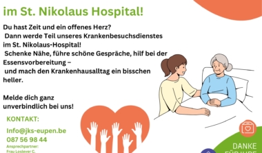 Gute Seelen für den Krankenbesuchsdienst im St. Nikolaus Hospital gesucht! image news emja.be