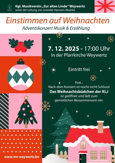 Adventskonzert Kgl. Musikverein „Zur alten Linde“ Weywertz logo anbieter