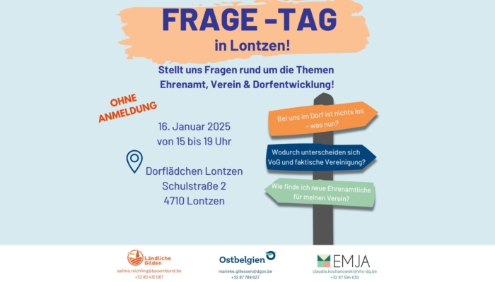 Frage-Tag in Lontzen am 16. Januar! angebote emja 
