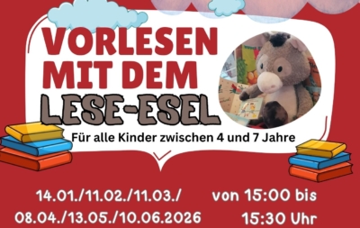 Bibliothek Kelmis: Vorlesen mit Louis, dem Lese-Esel! logo anbieter