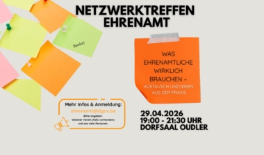 Einladung: Netzwerktreffen Ehrenamt image news emja.be