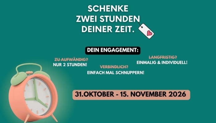 „Schenke zwei Stunden Zeit!“ angebote emja 