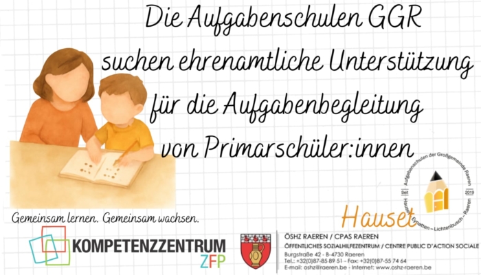 Werde Teil der Aufgabenschule Hauset! angebote emja 